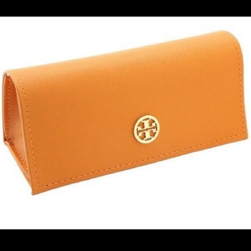 Tory Butch large orange sunglasses case